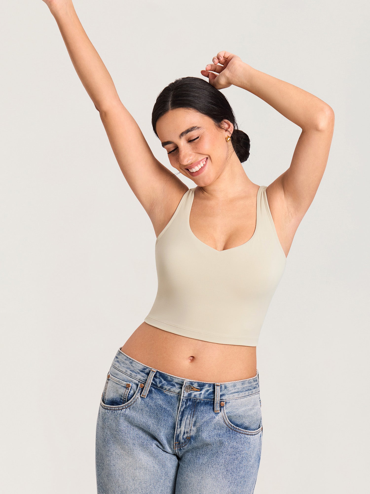 Natrelax® Nursing Crop Tank Top Mojave Tan