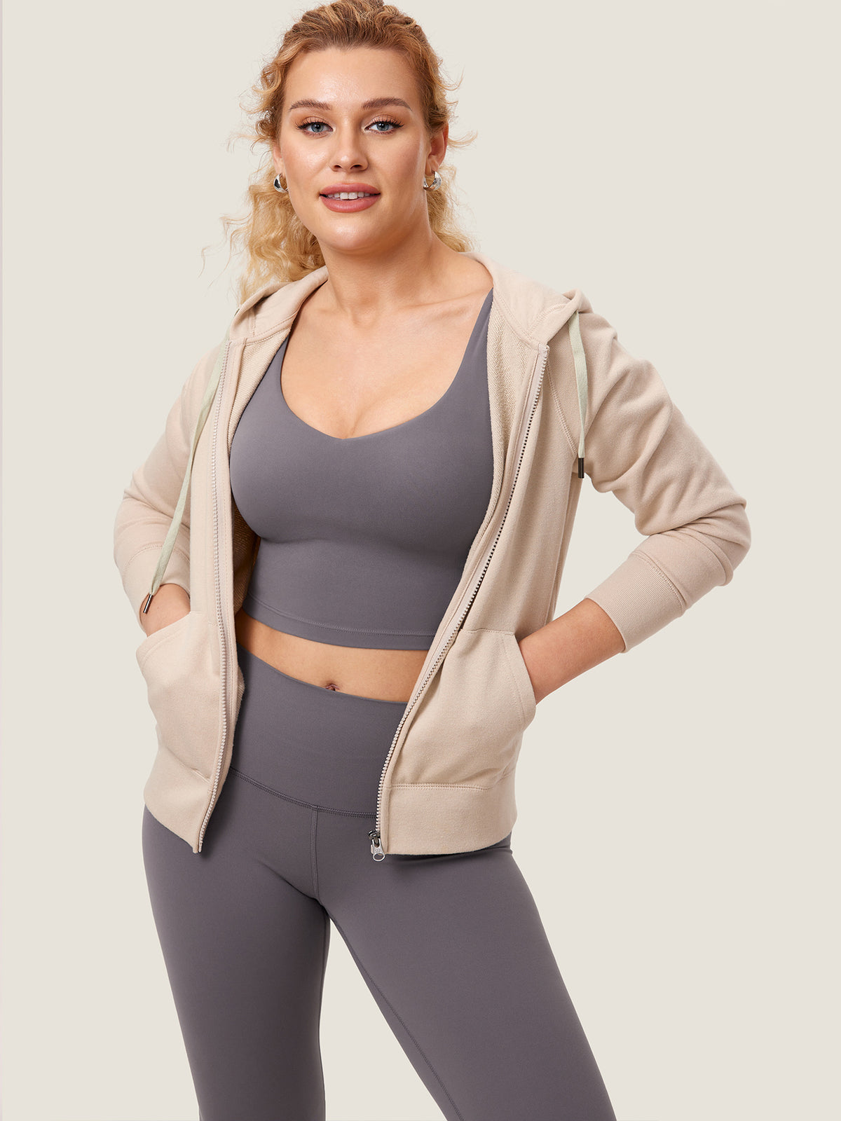 MOMANDA Women's Natrelax® Nursing Crop Tank Top - V Neck Tornado
