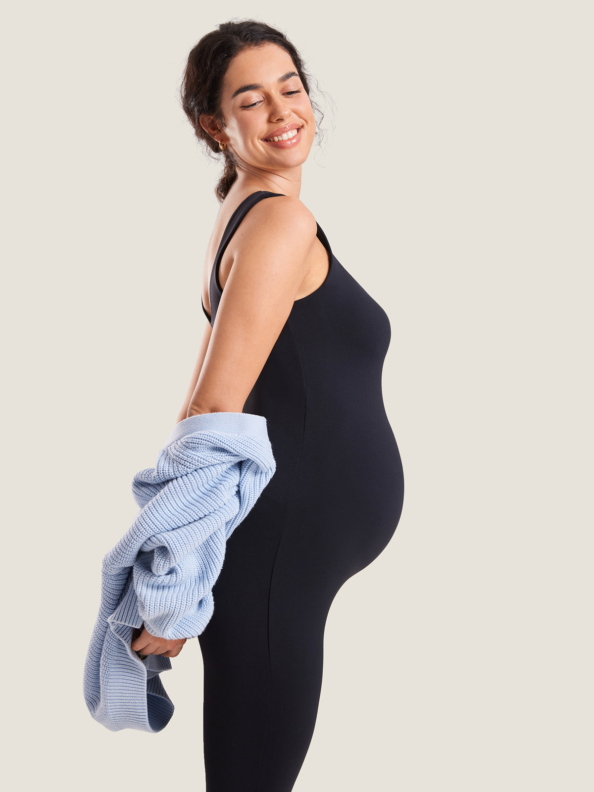 Natrelax® Maternity Jumpsuit 25" Black
