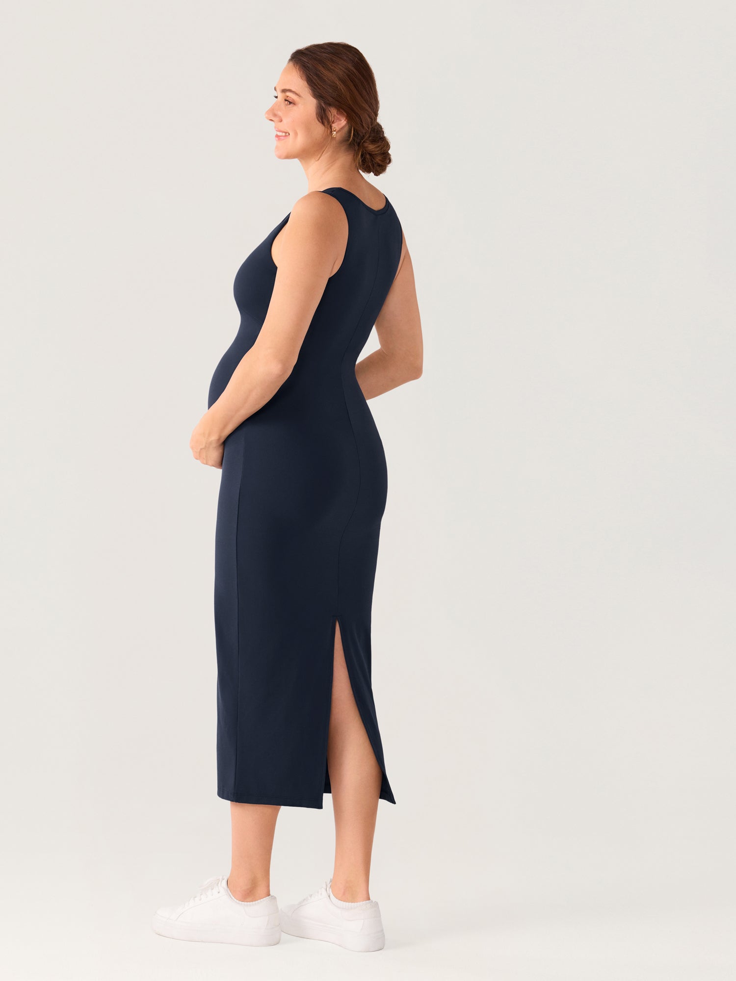 Natrelax® Maternity & Nursing Babycon Maxi Dress Twilight Blue