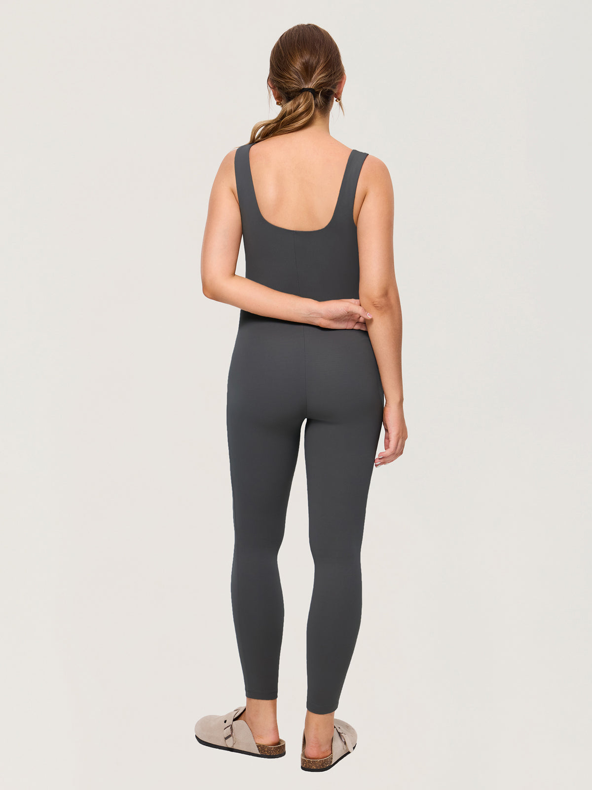 Natrelax® Maternity Jumpsuit 28" Mysterious Grey
