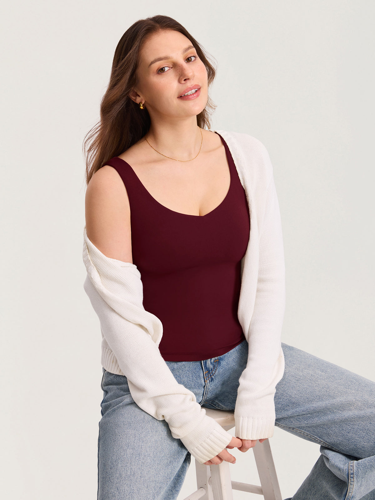 Natrelax® Inner Dropdown Layer Nursing Tank - Waist Length