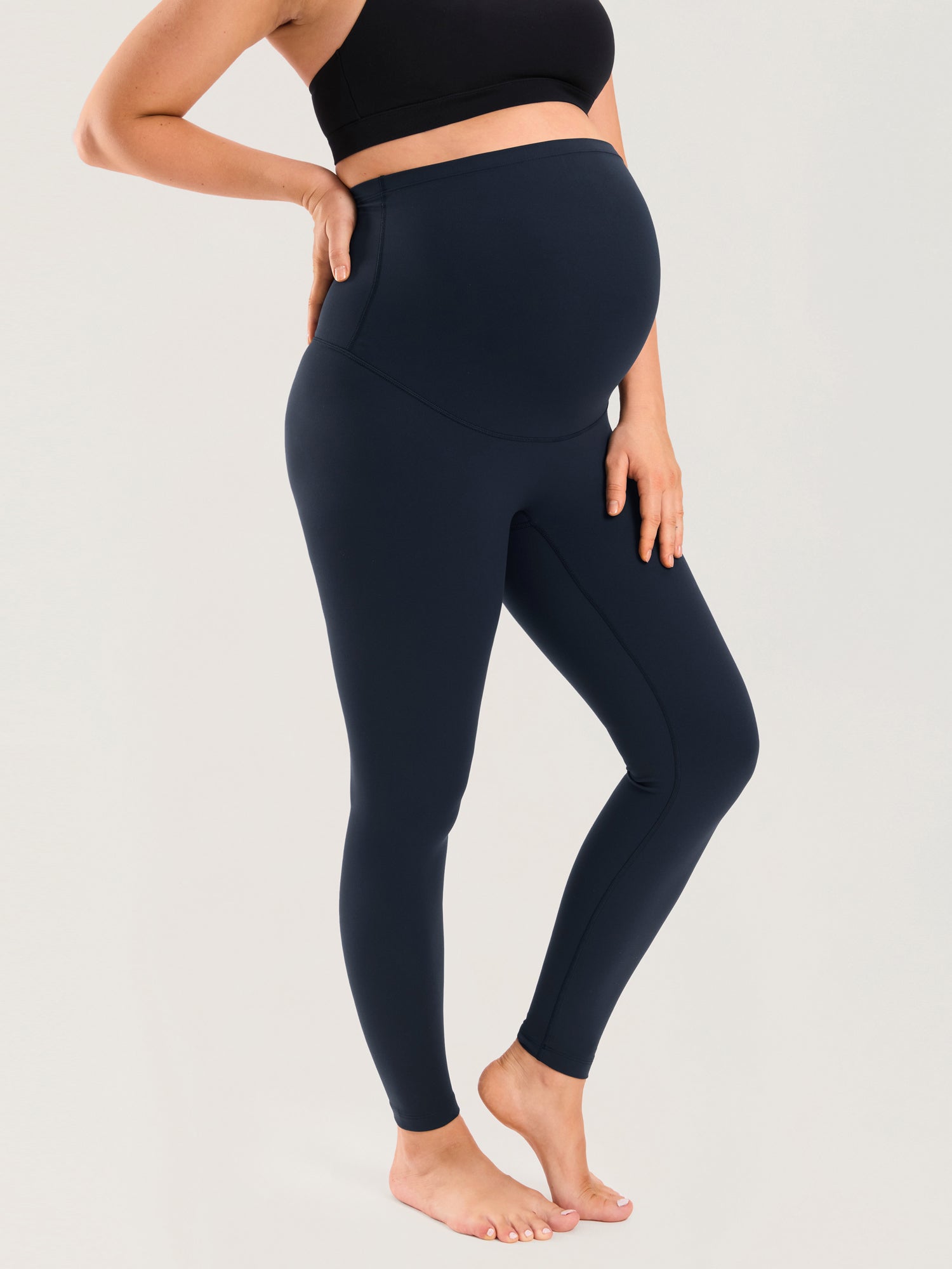 Natrelax® No Front Seam Maternity Leggings 25" Twilight Blue