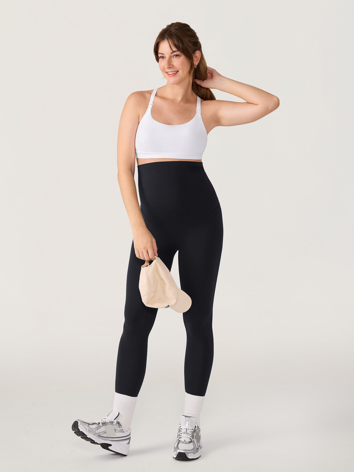 Natrelax® No Front Seam Maternity Leggings 28" Black