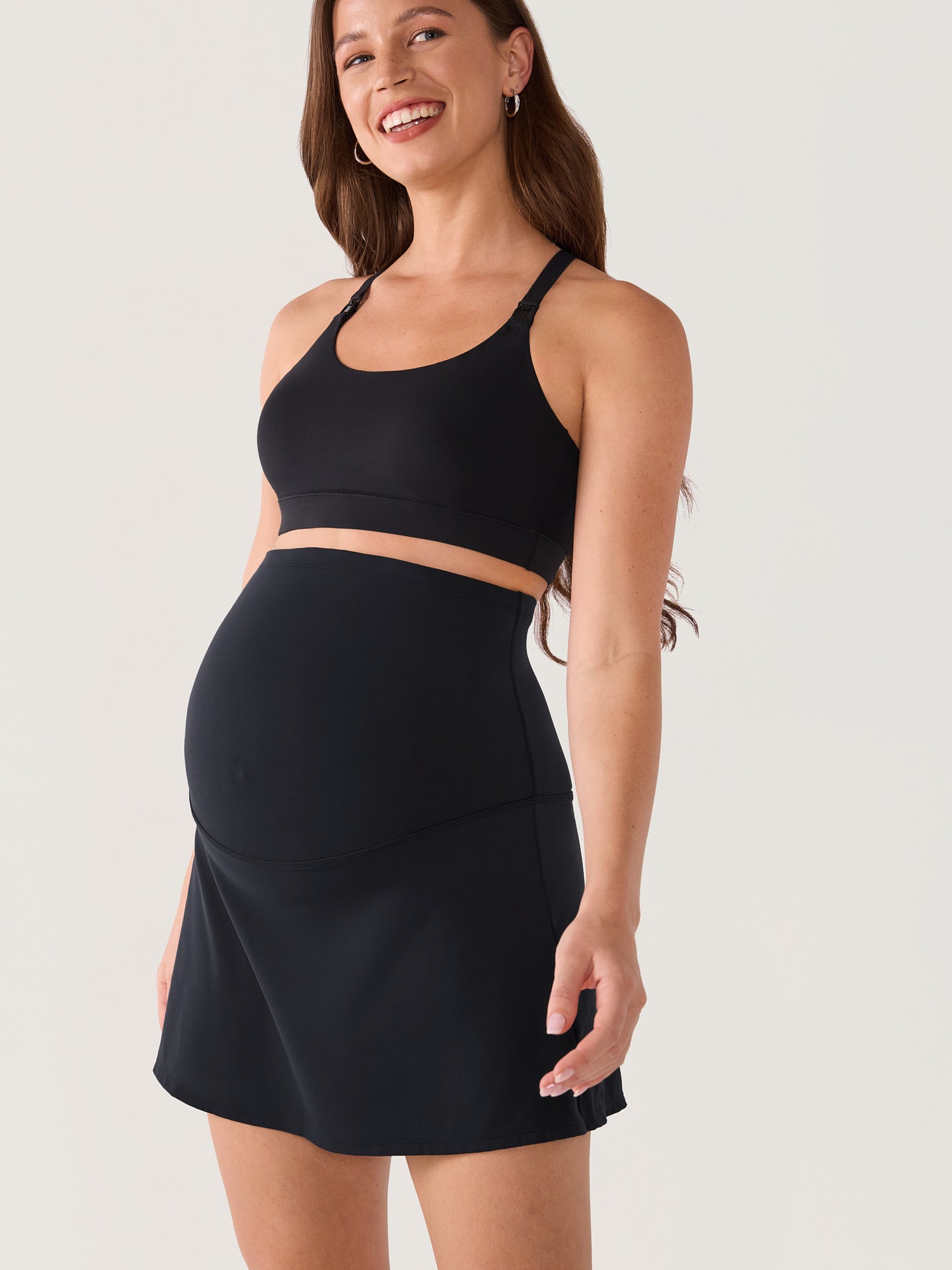 Natrelax® A-Lined Maternity Skirts Black