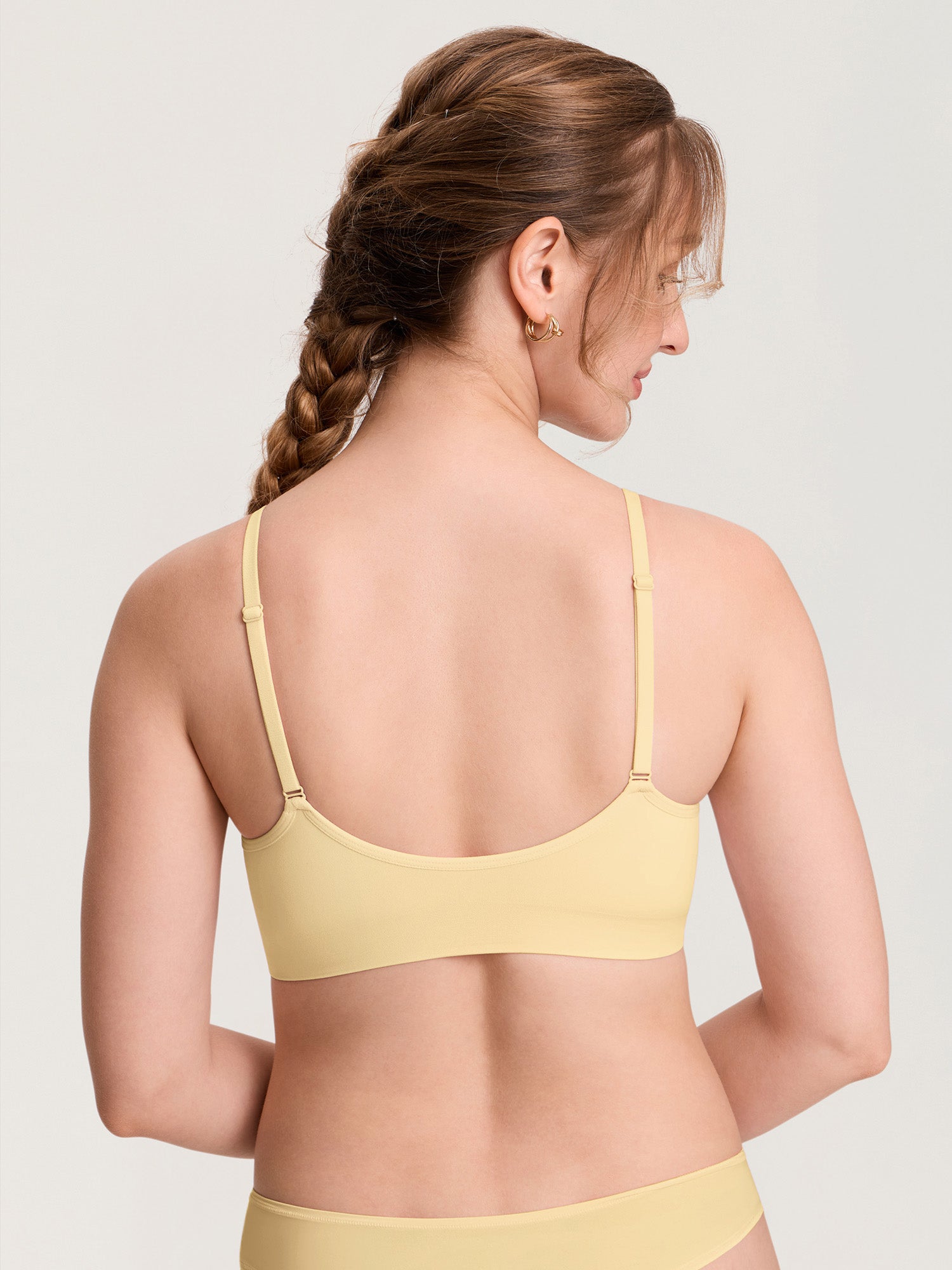 Seamless Soft Knit Nursing Bra Butter