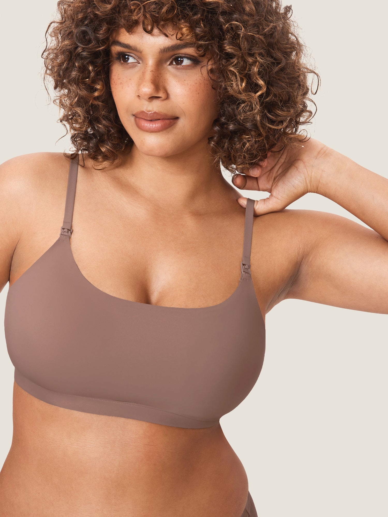 Inbarely® All-In-One Pumping Bra Brown Purple