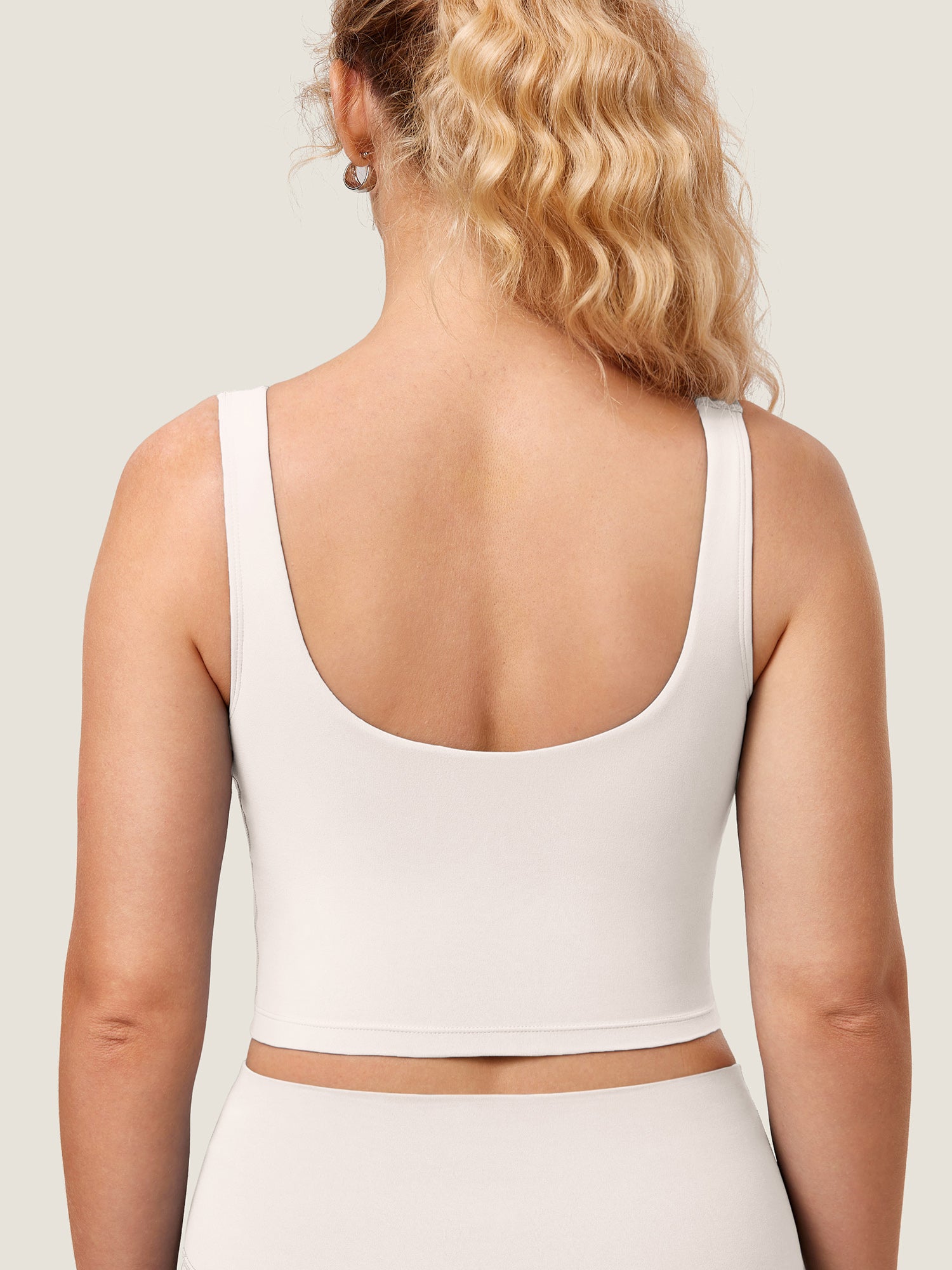 Natrelax® Nursing Crop Tank Top Iceland White