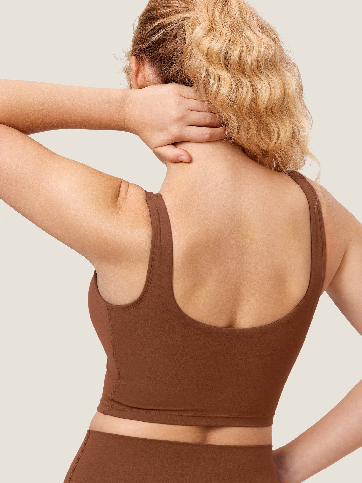 Natrelax® Nursing Crop Tank Top Croissant Brown