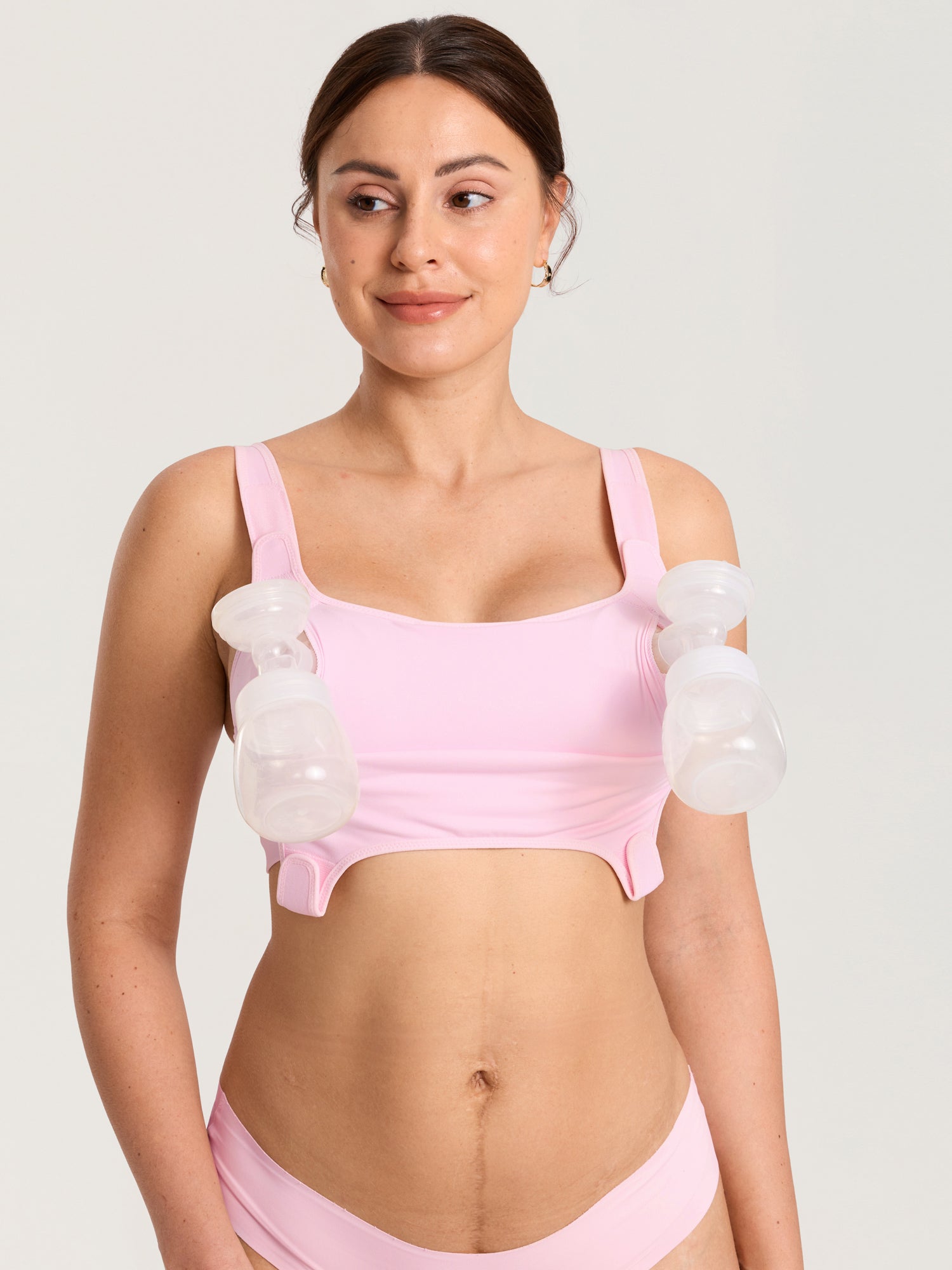 Natrelax® Velcro All-in-One Nursing & Pumping Bra Sweet Pink