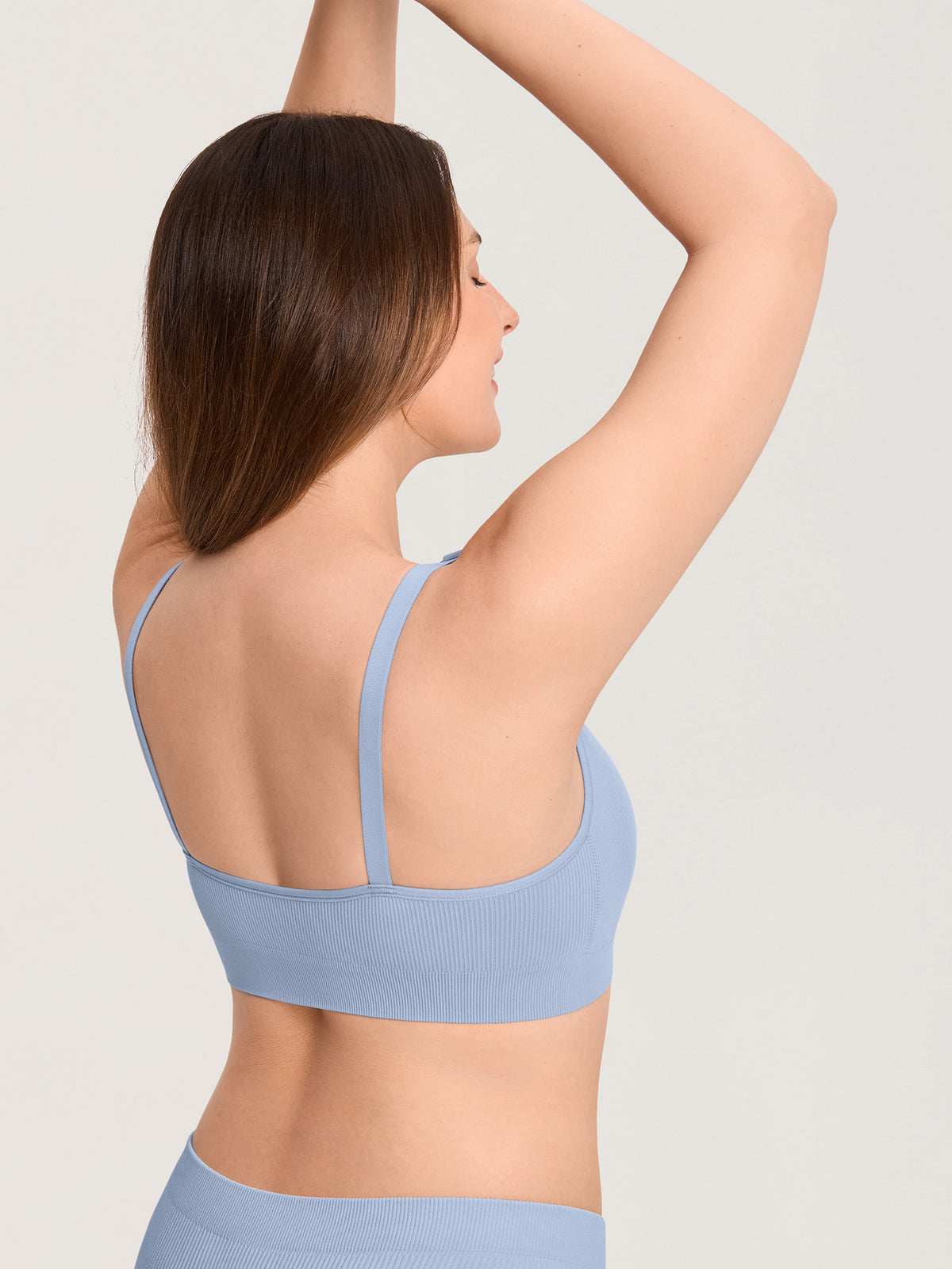 Leakproof Fixed Cup Ribbed Nursing Bra