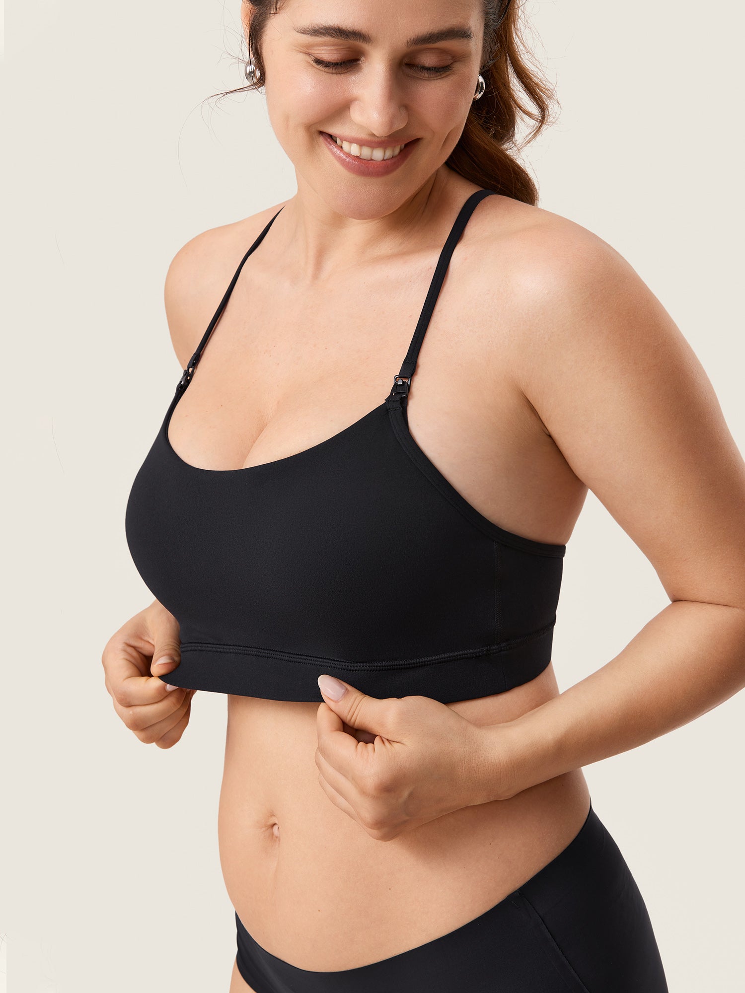 Natrelax® Y Back Nursing Sports Bra Black