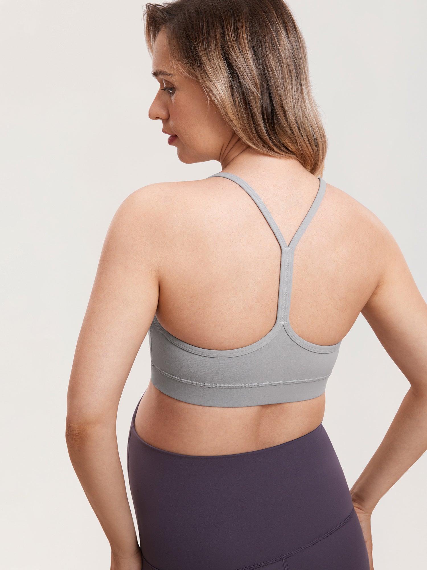 Natrelax™ Y Back Nursing Sports Bra Gull Gray