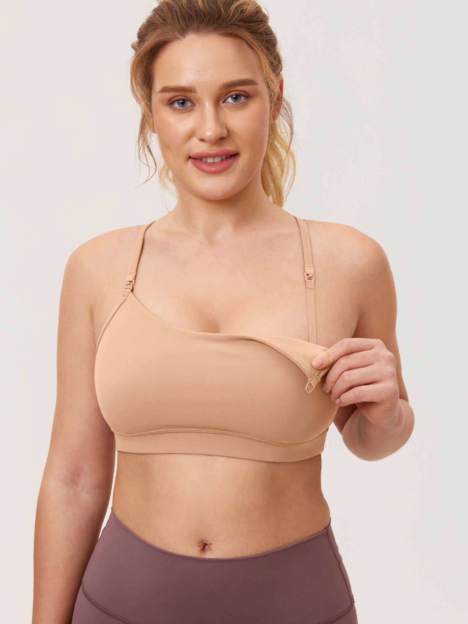 Natrelax® Y Back Nursing Sports Bra Natural