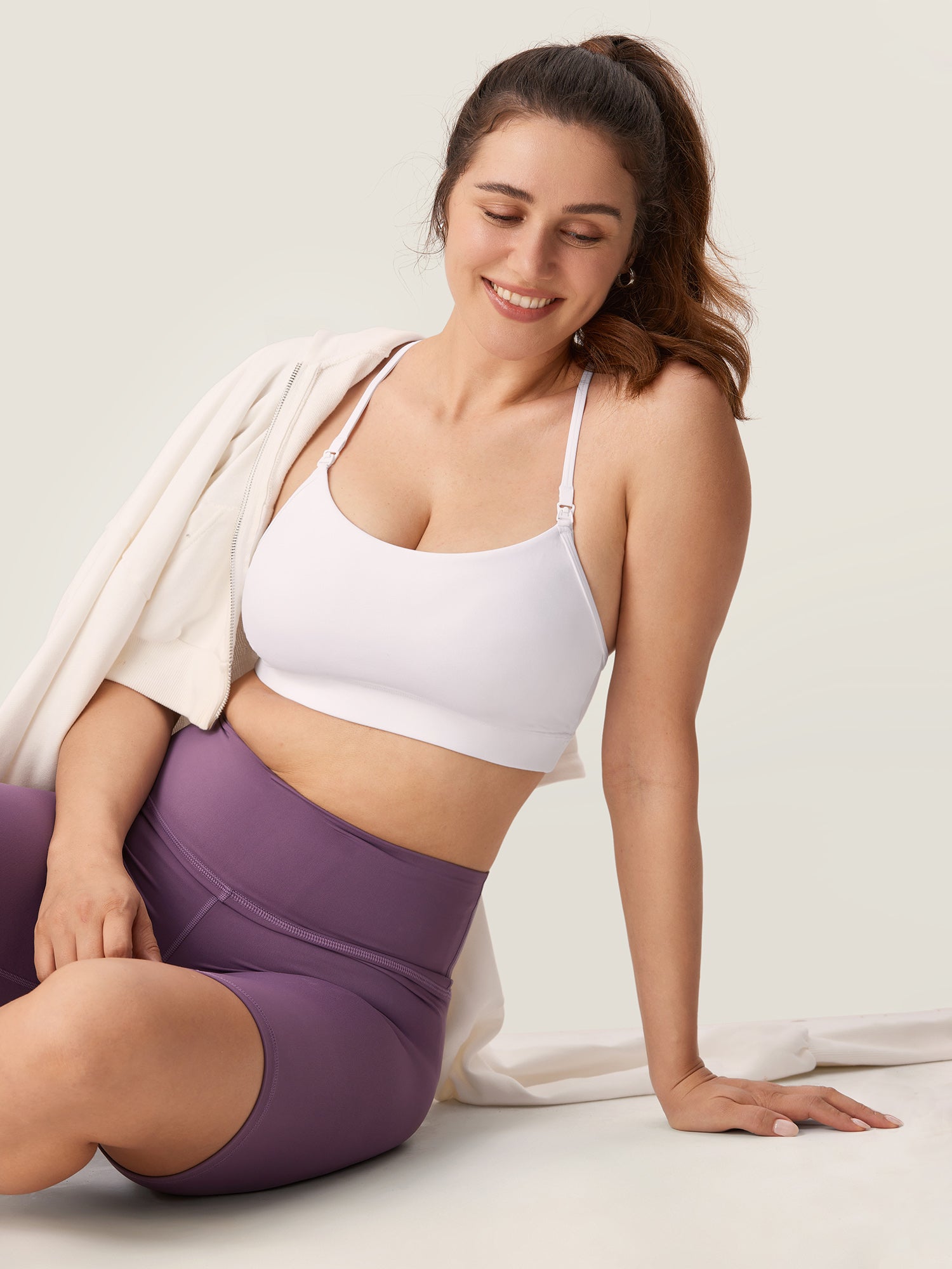 Natrelax® Y Back Nursing Sports Bra White