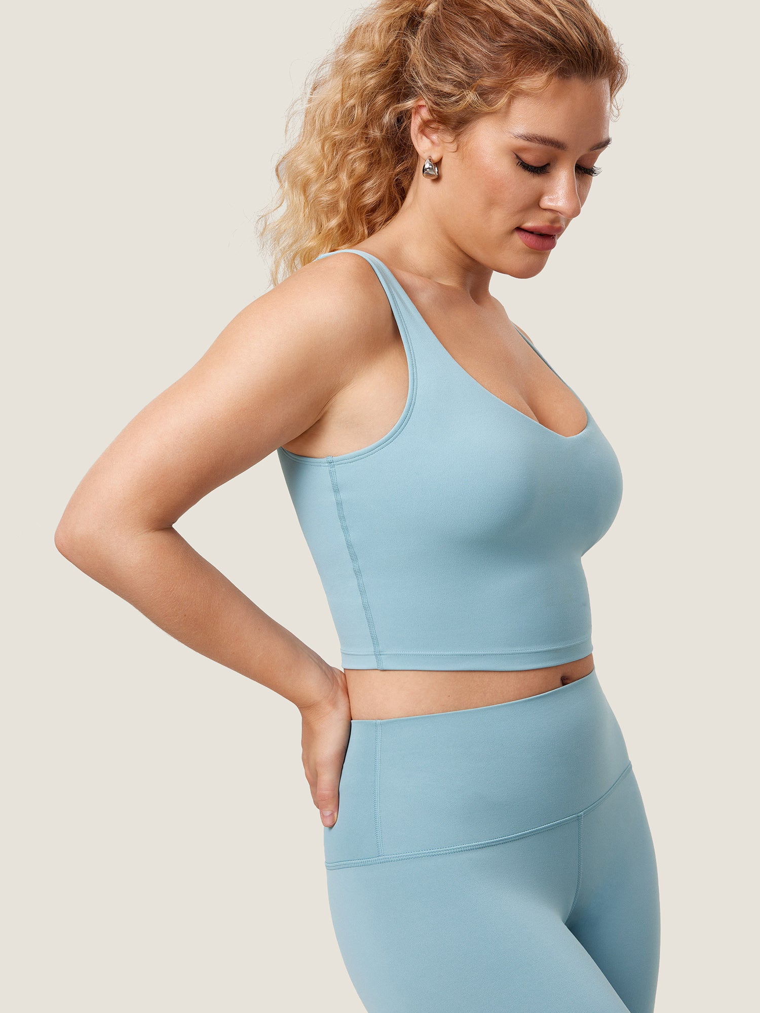 Natrelax® Nursing Crop Tank Top Pure Blue