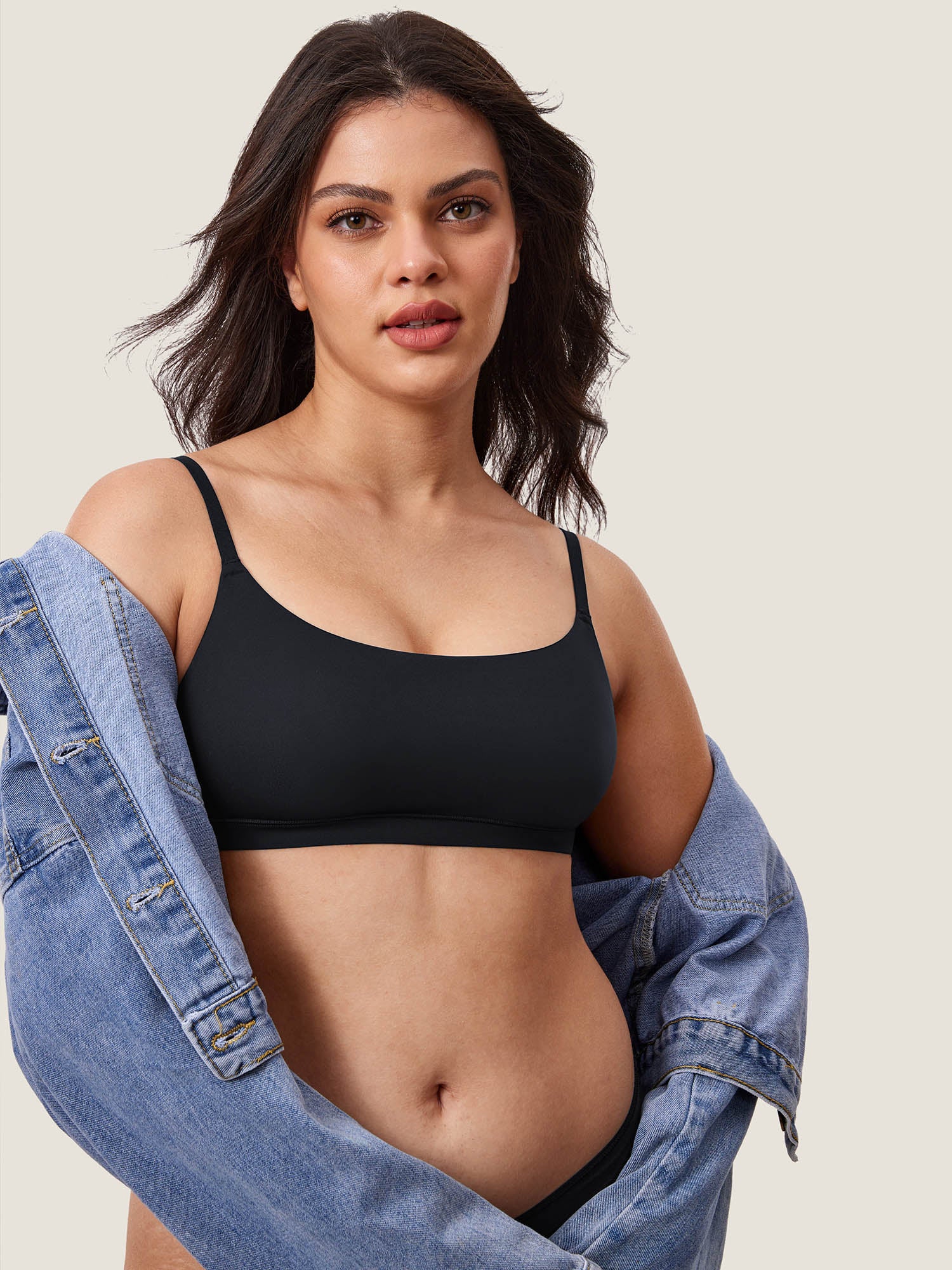 Inbarely® Scoop Everyday Bralette Black