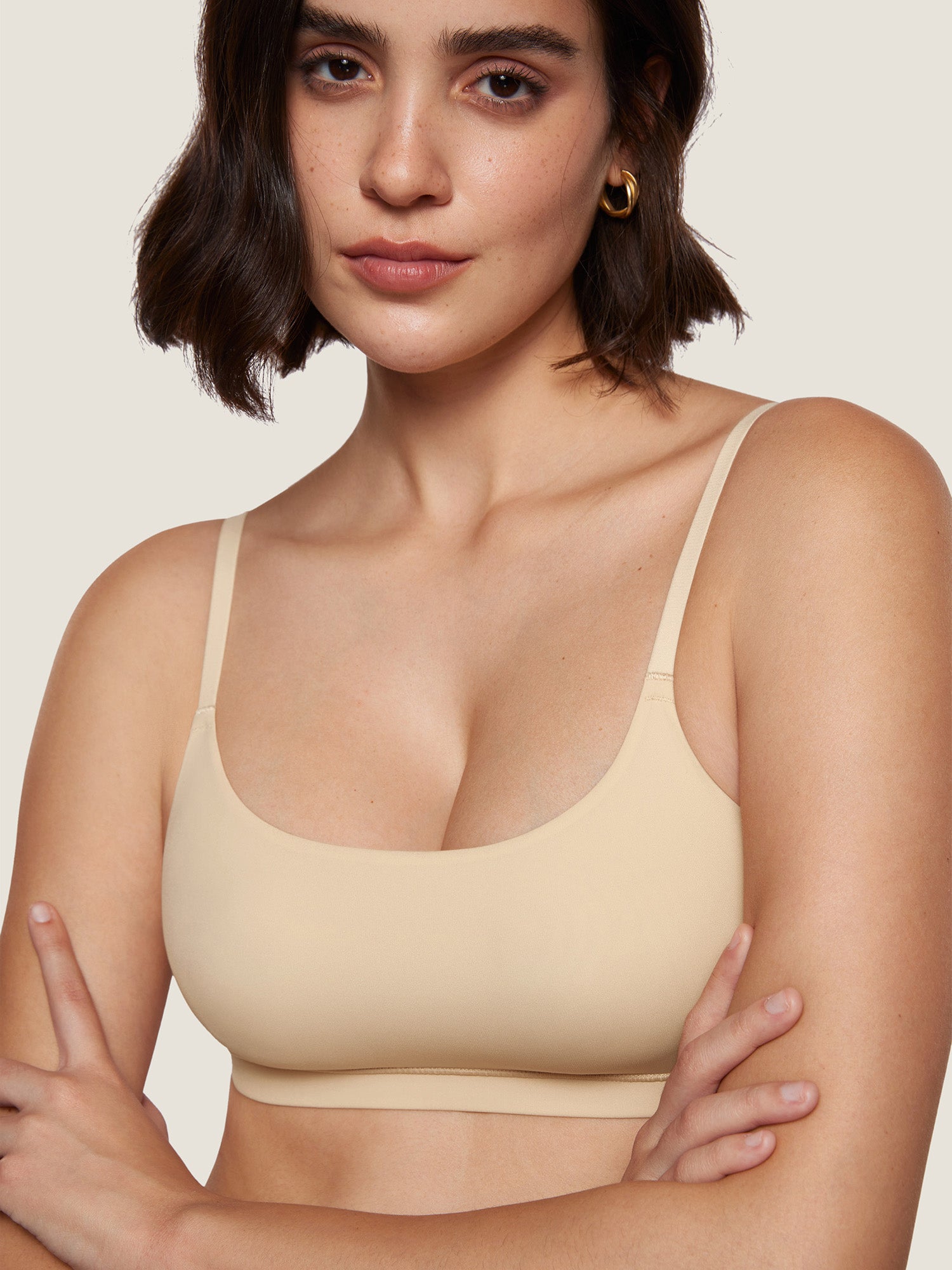 Inbarely® Scoop Everyday Bralette Light Oatmeal