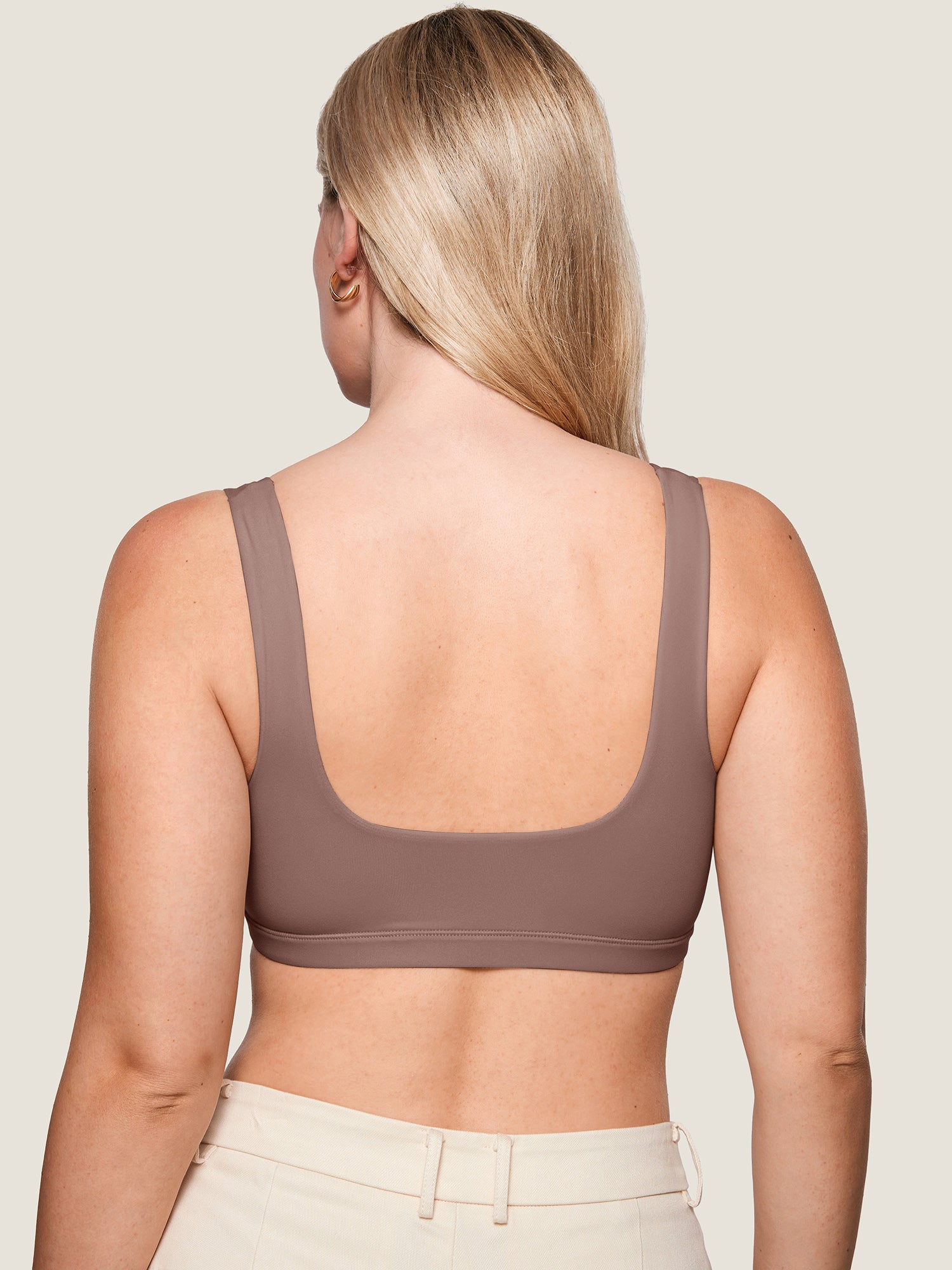 Inbarely® Soft Seamless Everyday Bralette Brown Purple