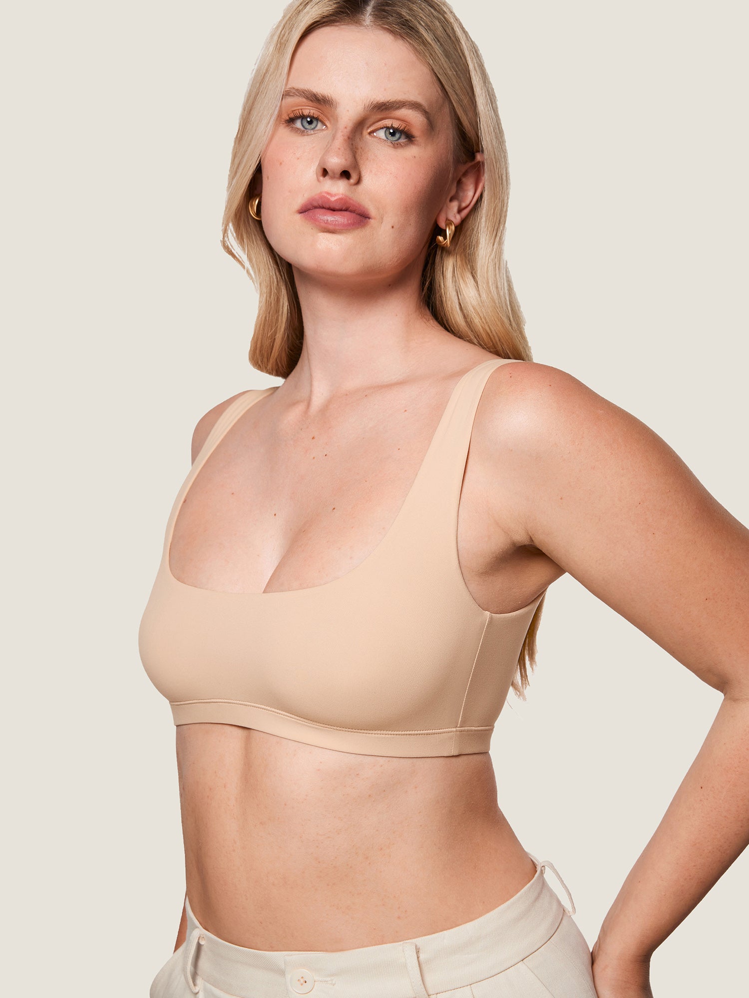 Inbarely® Soft Seamless Everyday Bralette Beige