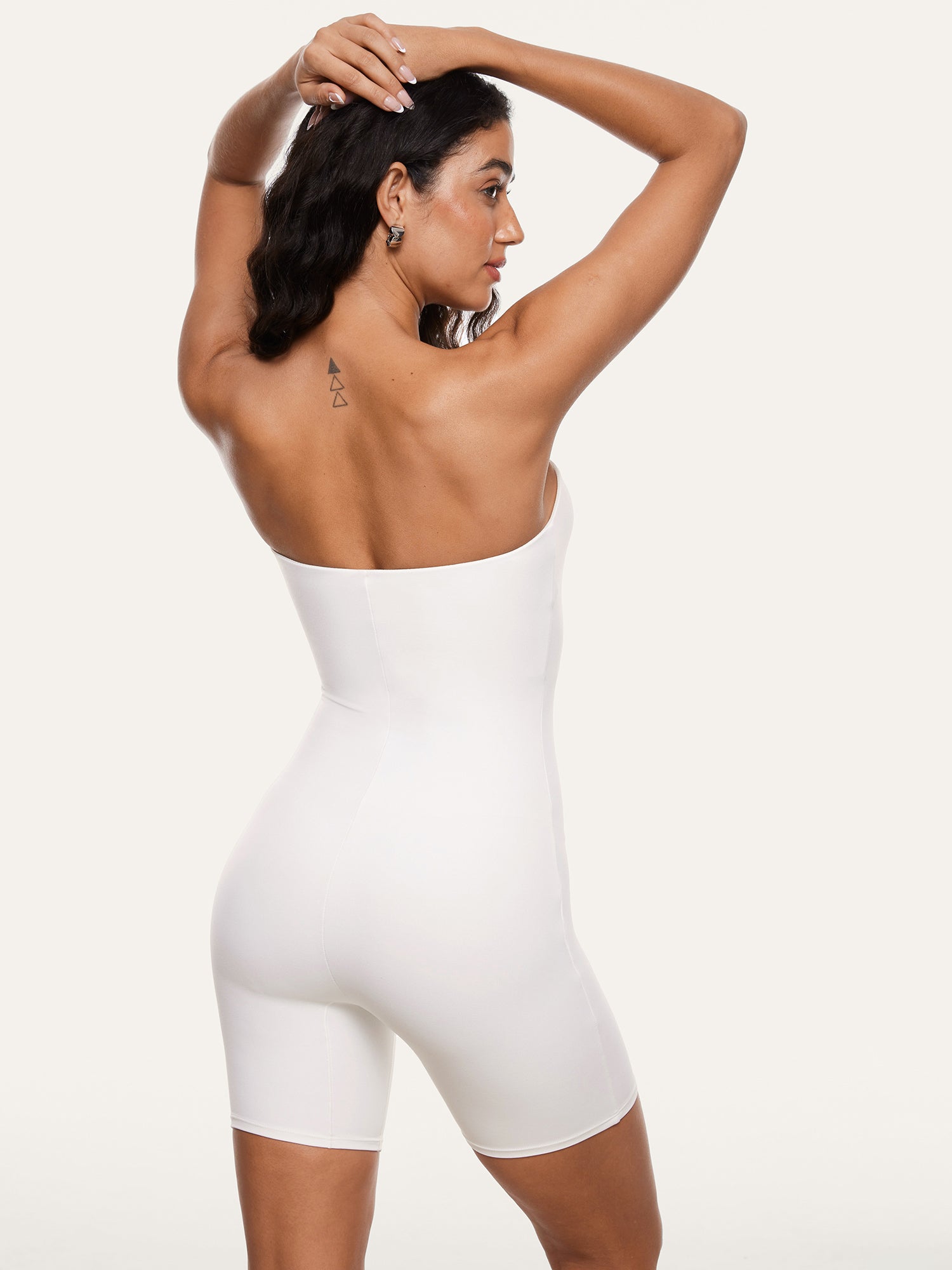 Natrelax® Strapless Romper Iceland White