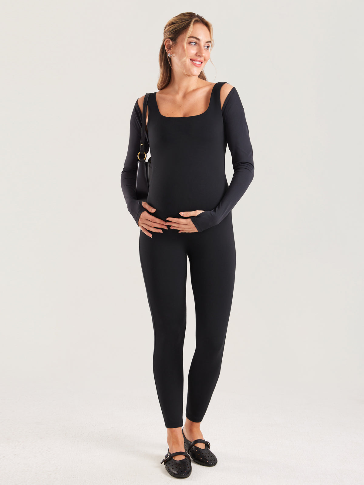 Natrelax® Maternity Jumpsuit 25" Black