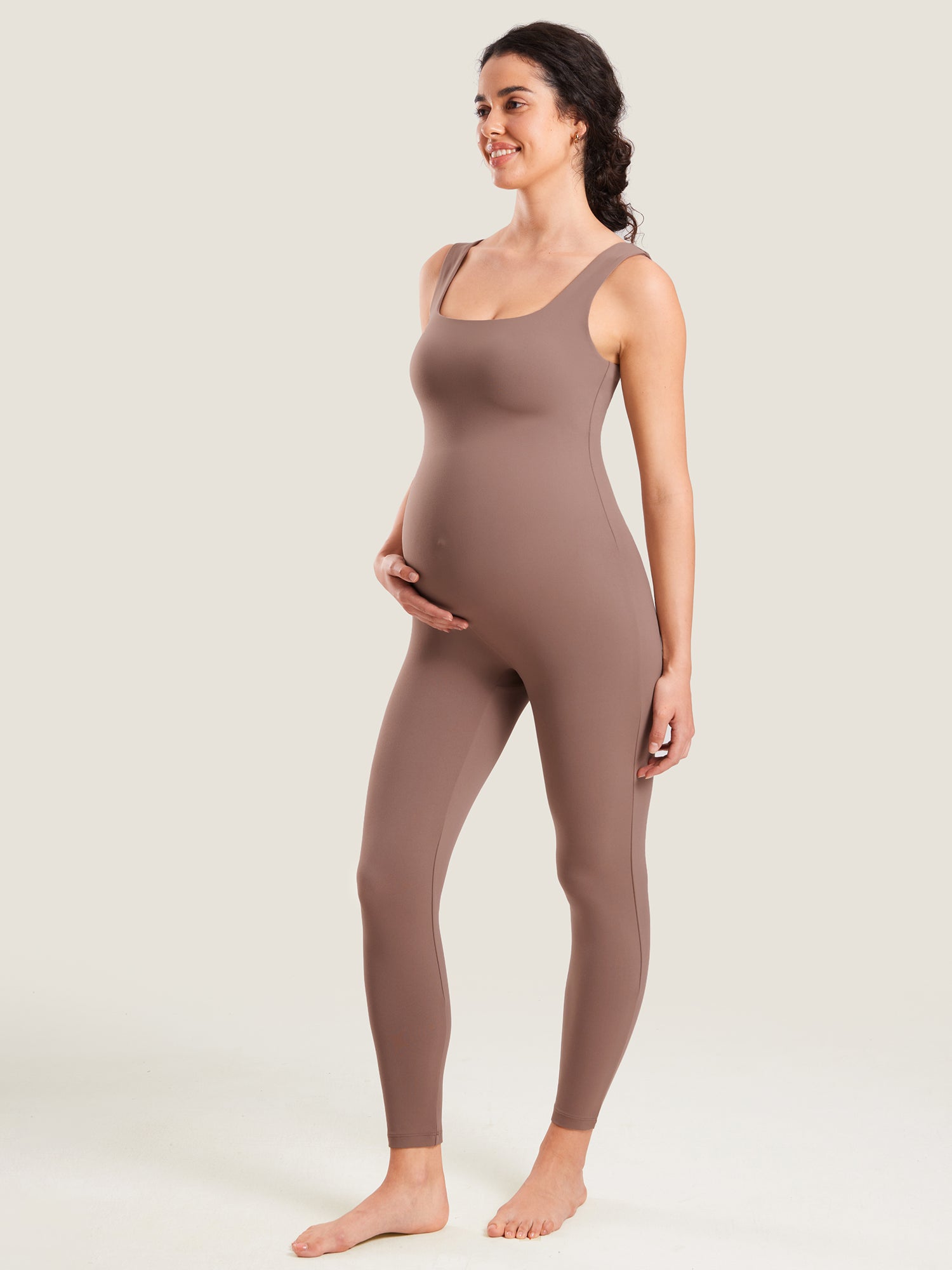 Natrelax® Maternity Jumpsuit Brown Purple