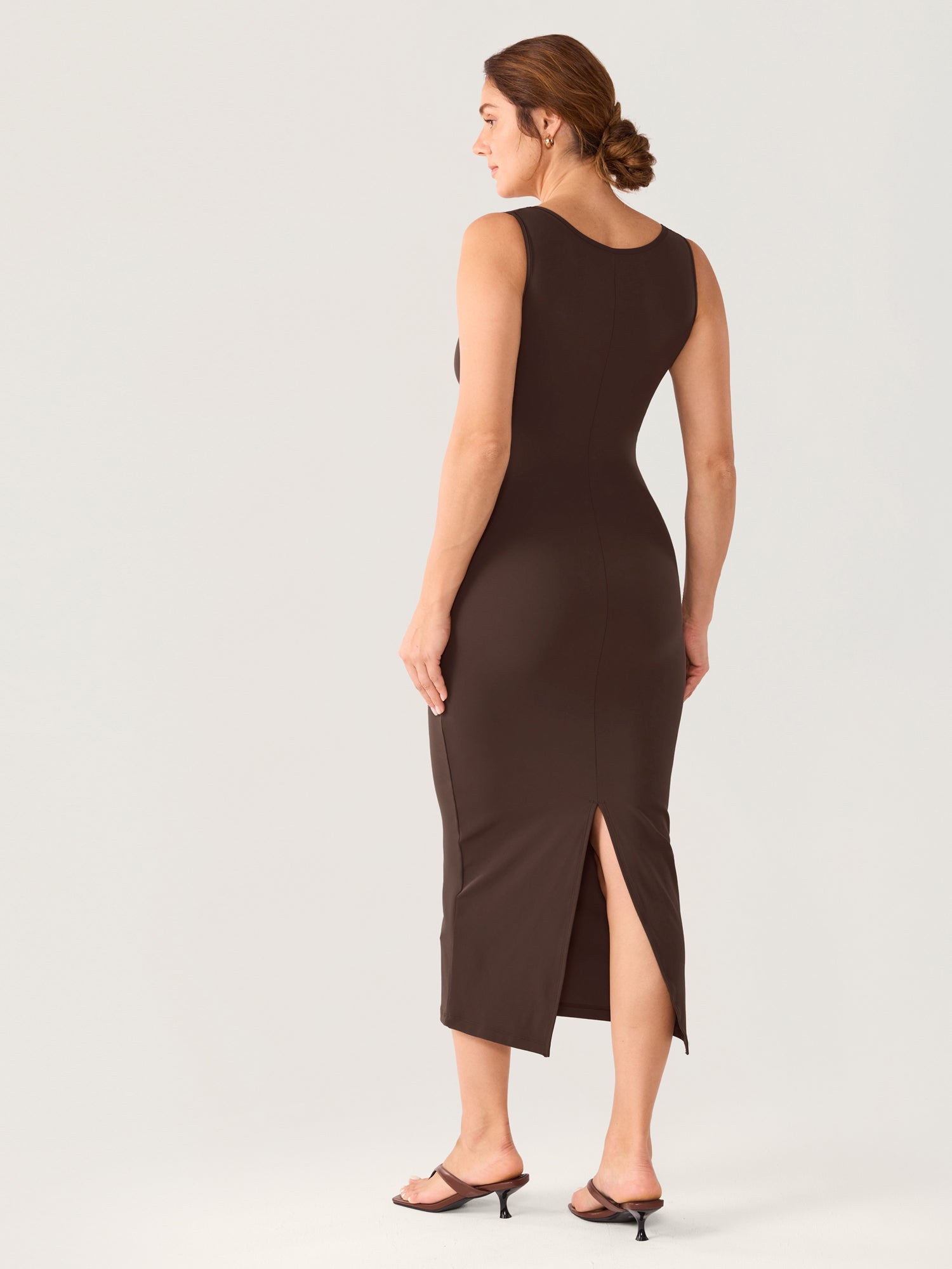 Natrelax® Maternity & Nursing Babycon Maxi Dress Clay Brown