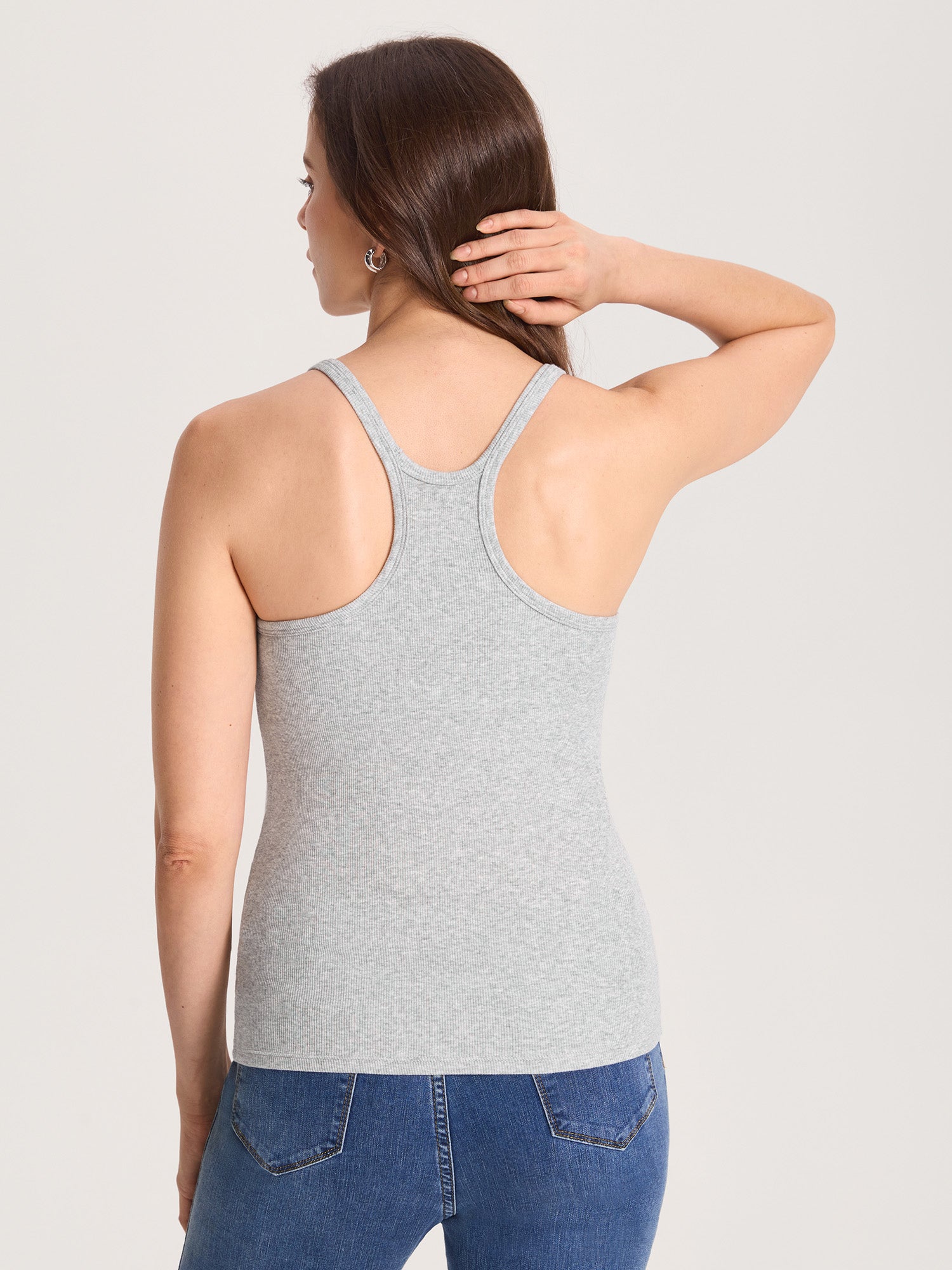 Cotton Rib Racerback Maternity Tank – Removable Cups