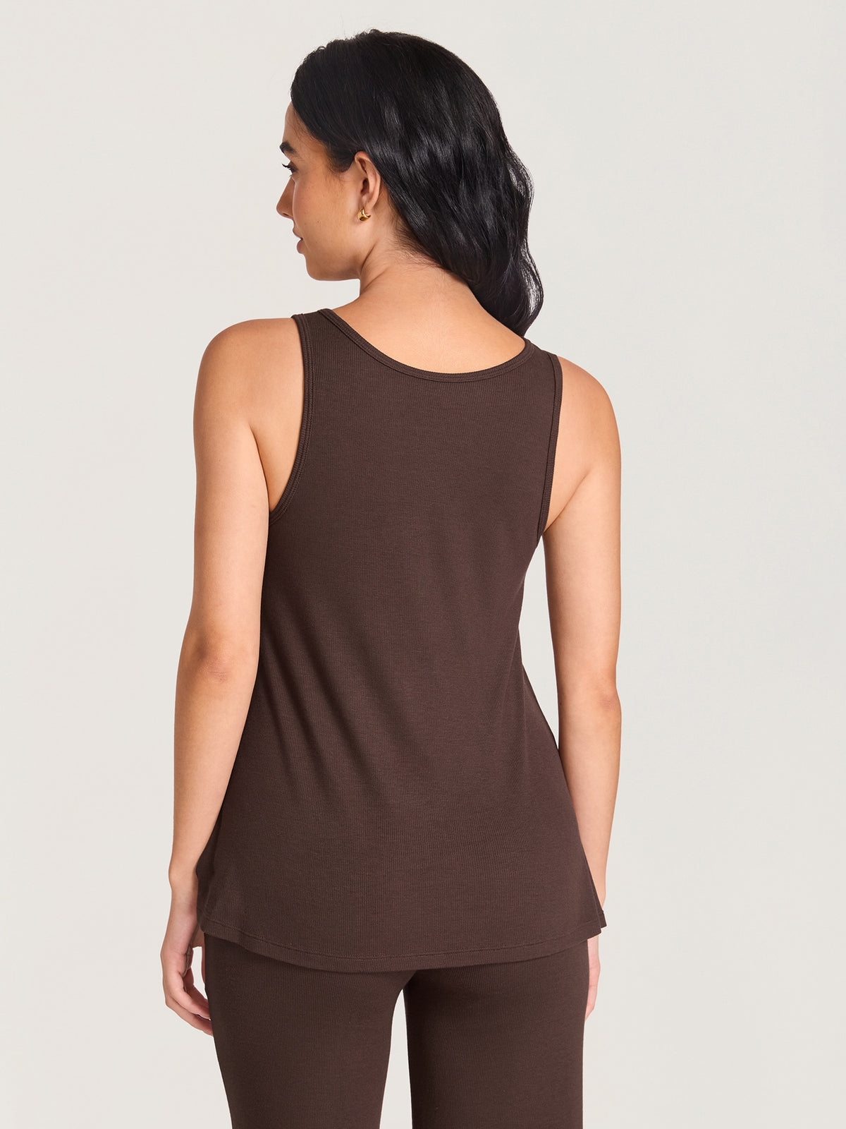 Ribbed Modal Relaxed Maternity Tank Top