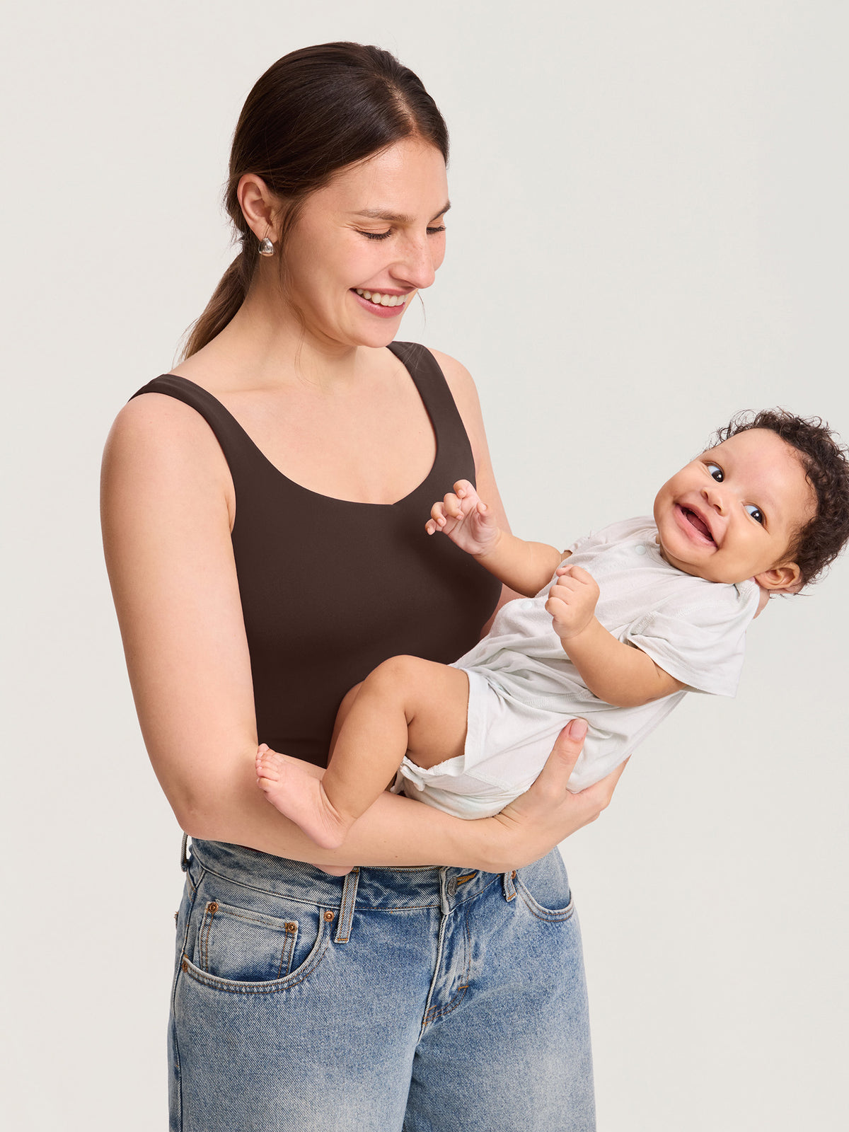 Natrelax® Inner Dropdown Layer Nursing Tank - Waist Length