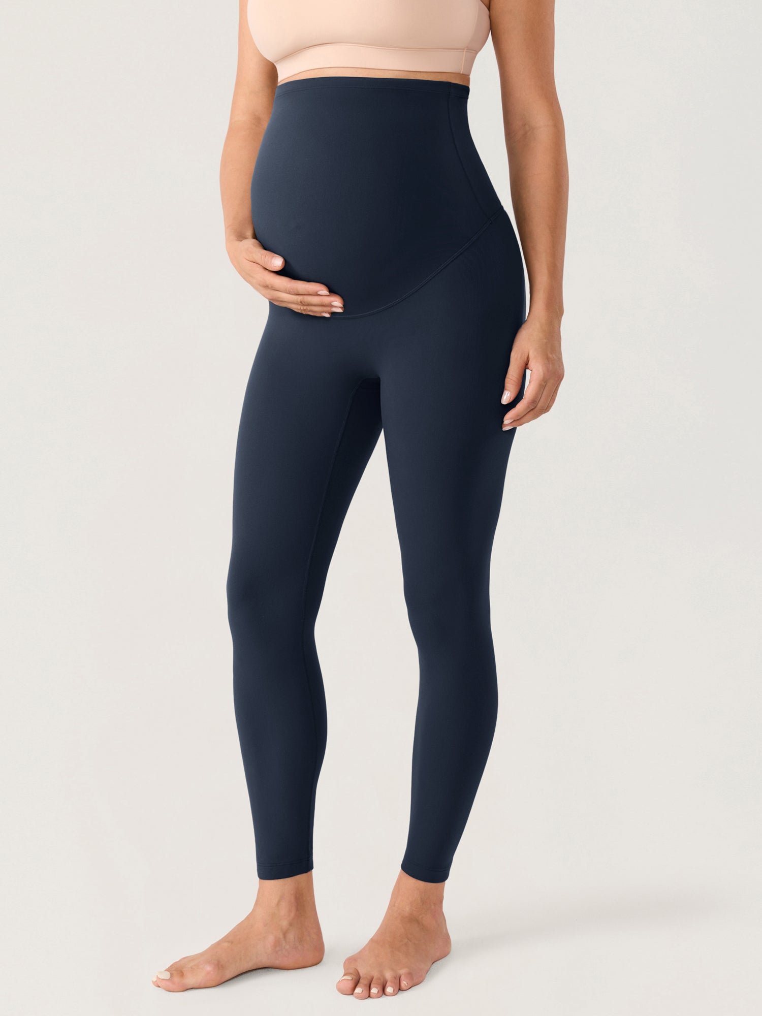 Natrelax® No Front Seam Maternity Leggings 25" Twilight Blue