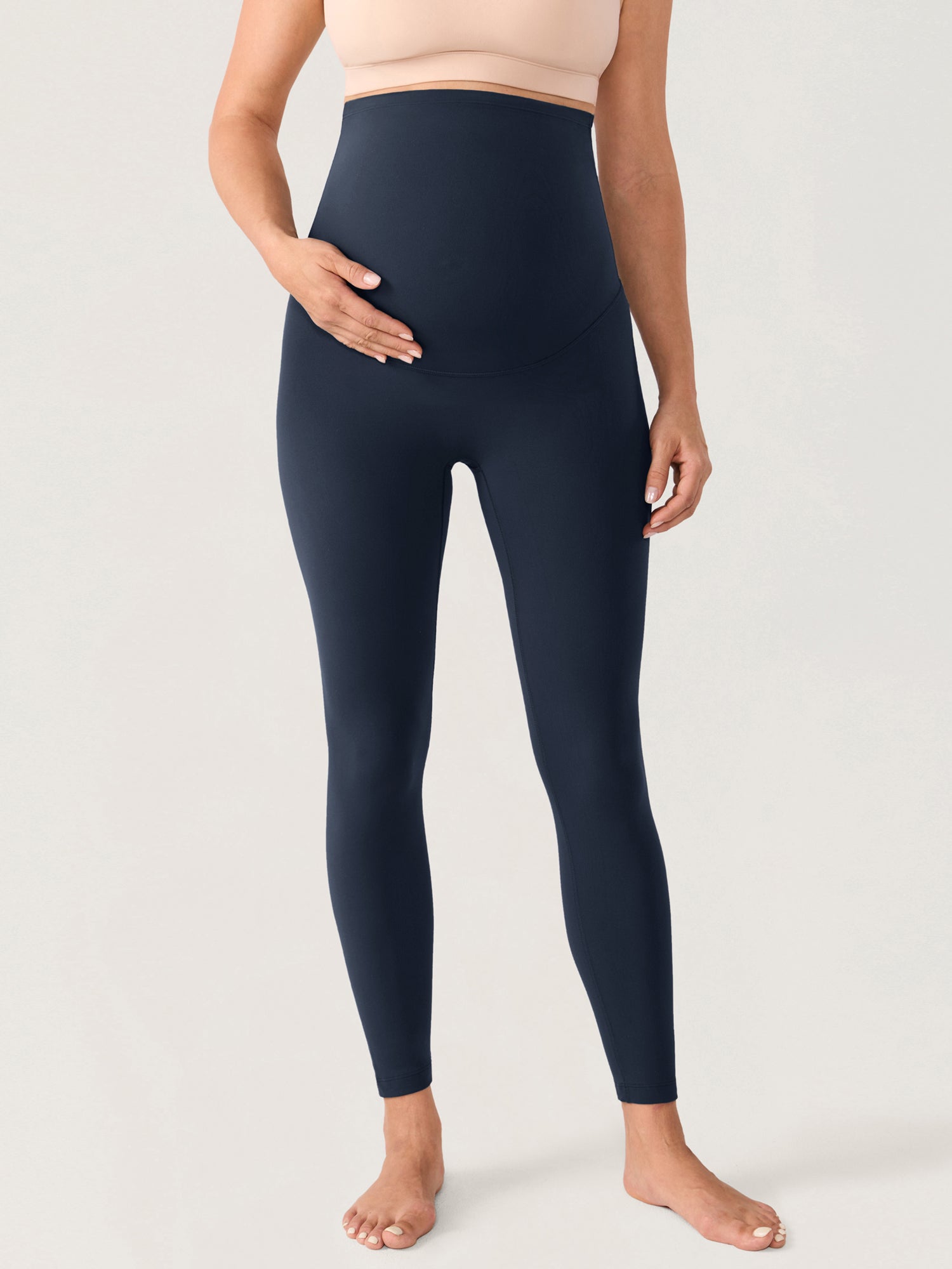 Natrelax® No Front Seam Maternity Leggings 25" Twilight Blue