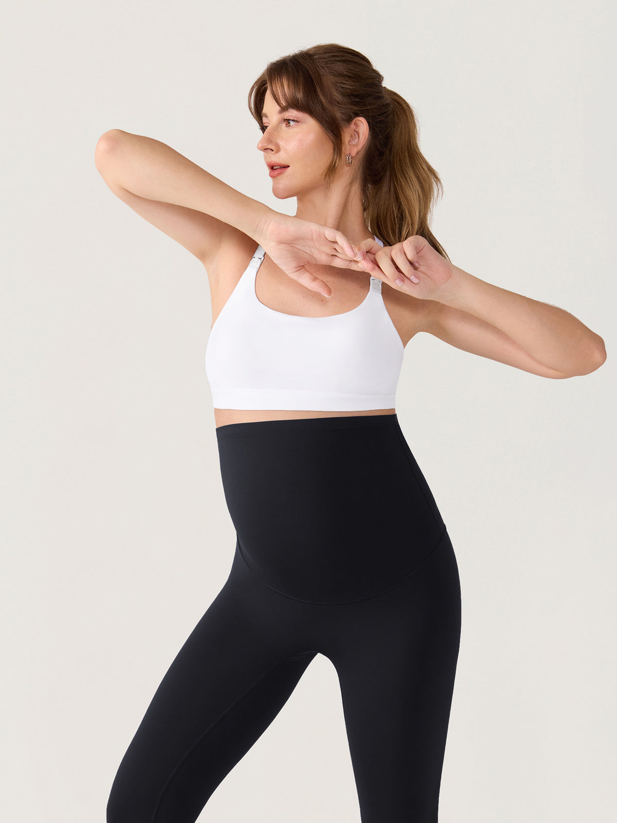 Natrelax® No Front Seam Maternity Leggings 28" Black