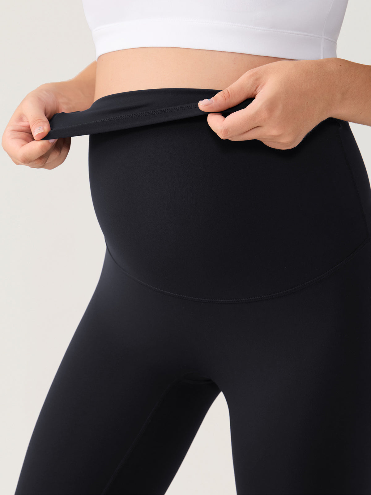 Natrelax® No Front Seam Maternity Leggings 28" Black