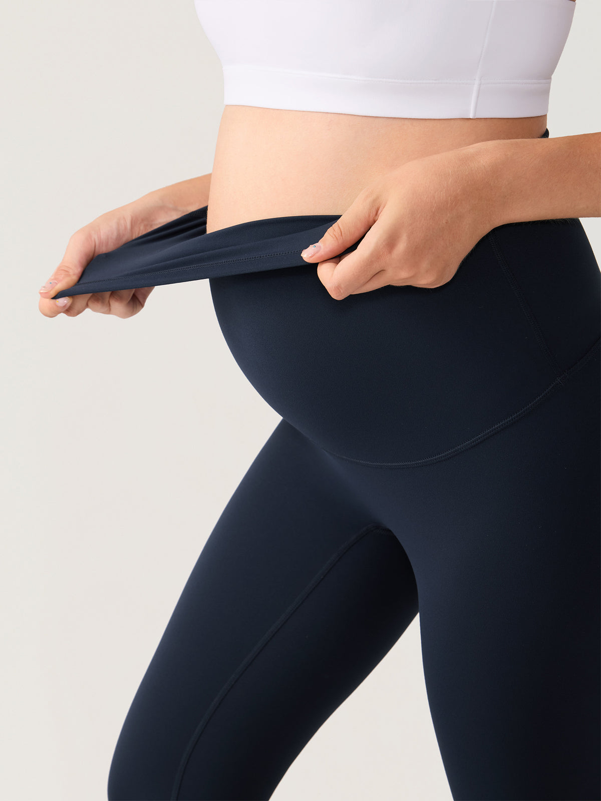 Natrelax® No Front Seam Maternity Leggings 28" Twilight Blue