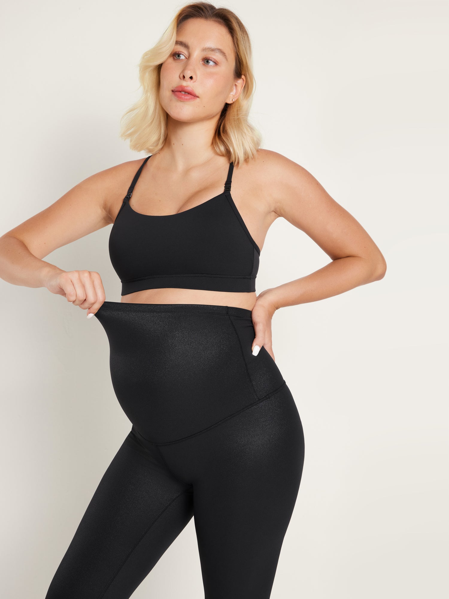 Natrelax® Maternity Leggings 25" - Super High Waist Black Classic