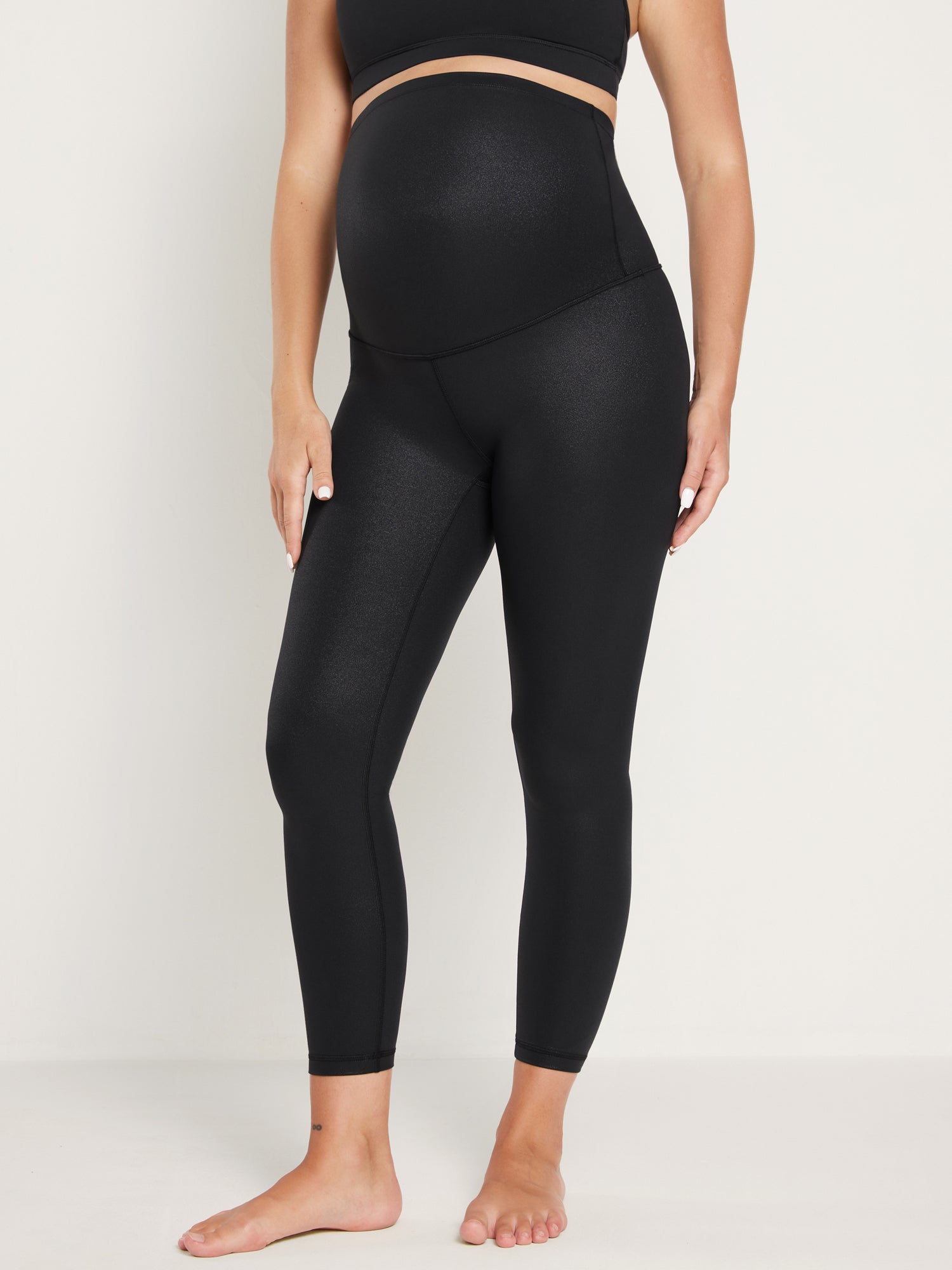 Natrelax® Maternity Leggings 25" - Super High Waist Black Classic