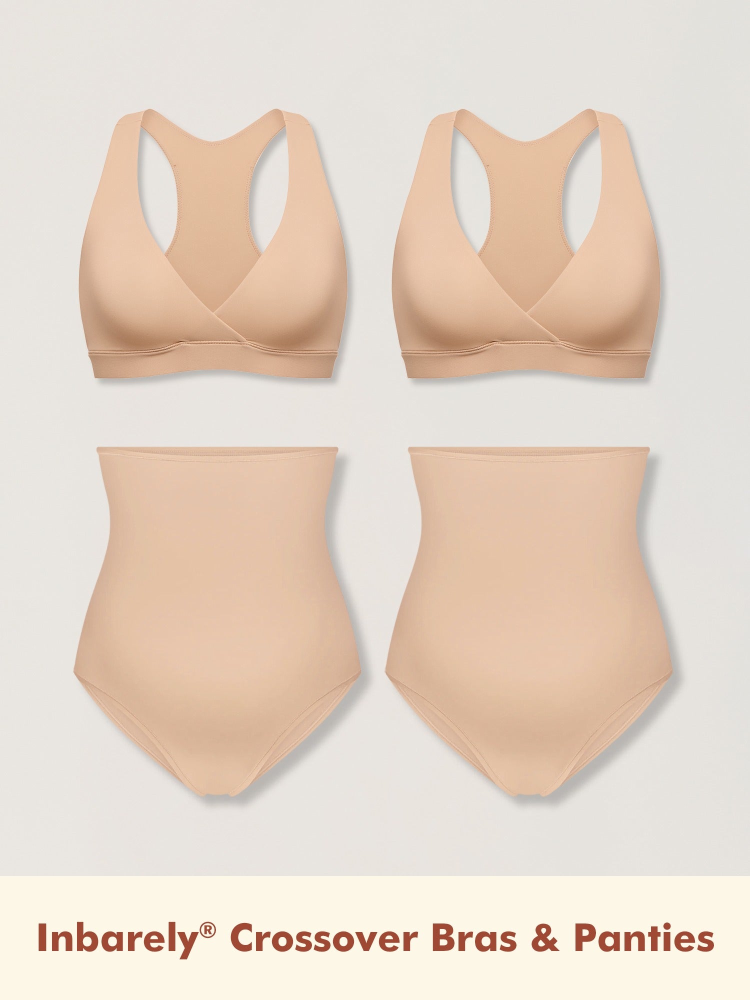 Inbarely® Racerback Nursing Bra & Panties