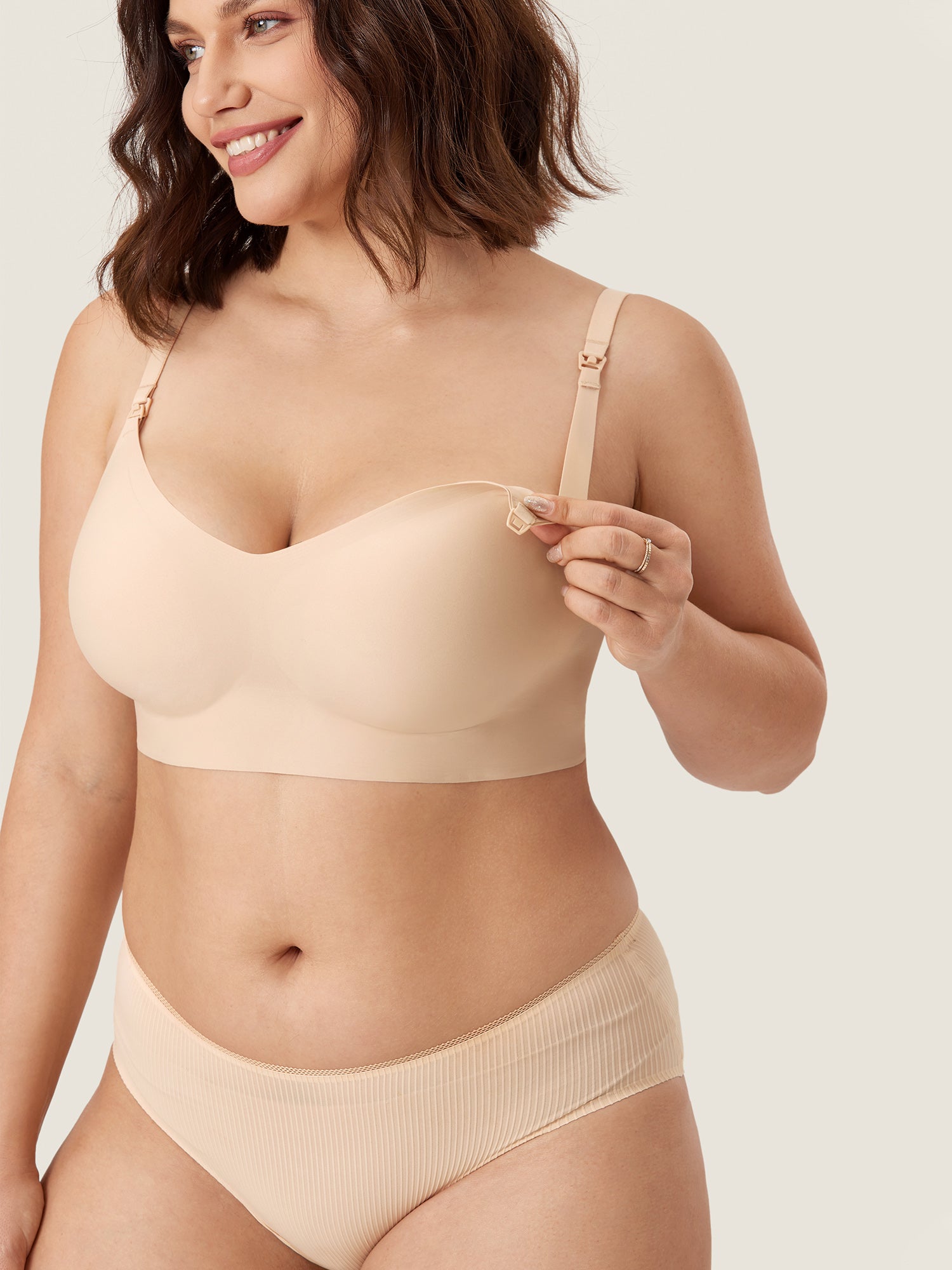 360° Bare Seamless Nursing Bra Beige