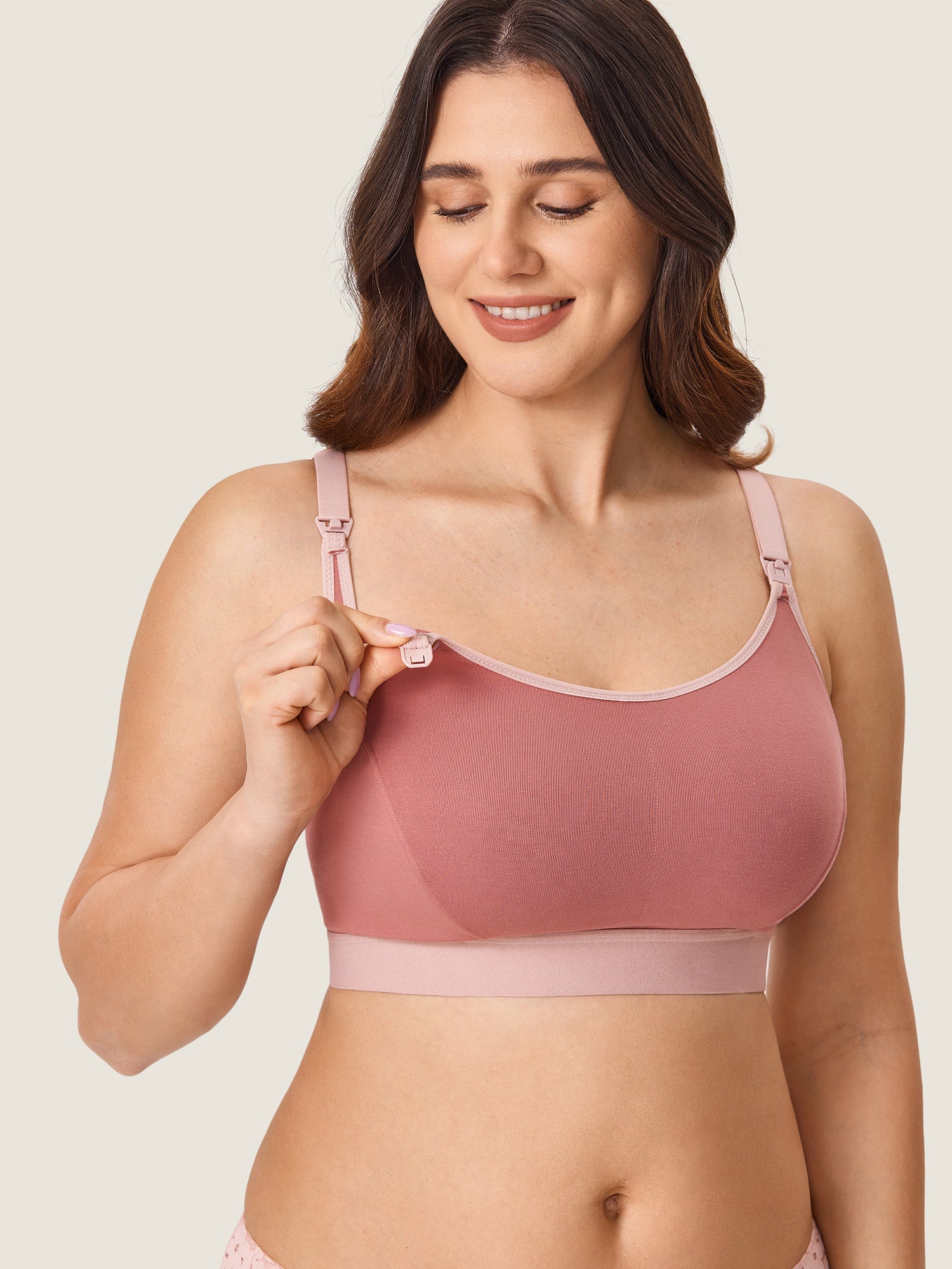 Cotton Plus Size Nursing Sport Bra Clove