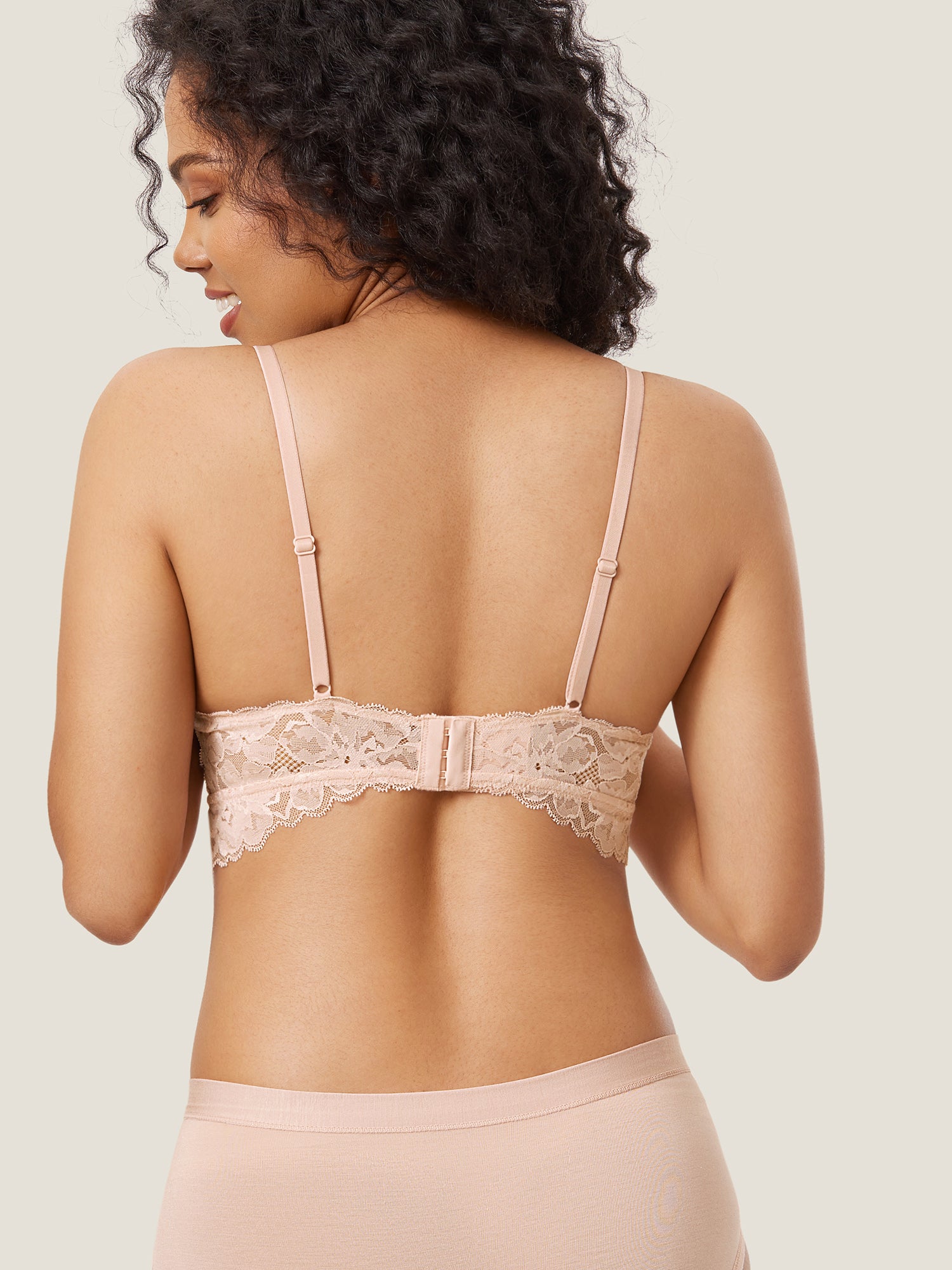 The Dream Lace Nursing Bralette Beige